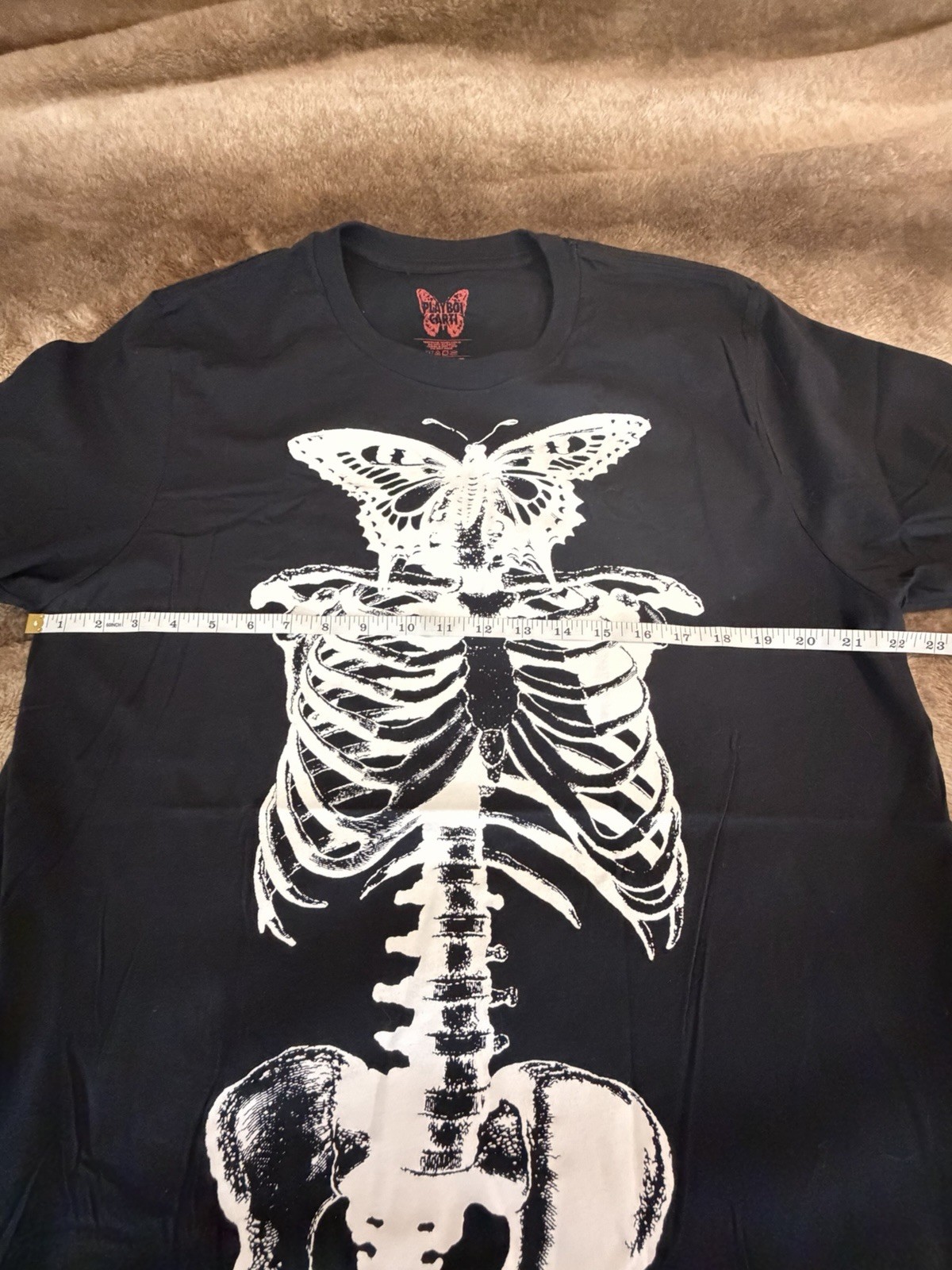 Playboi Carti Tour 2017 Skeleton Butterfly Graphic T Shirt XL New gallery