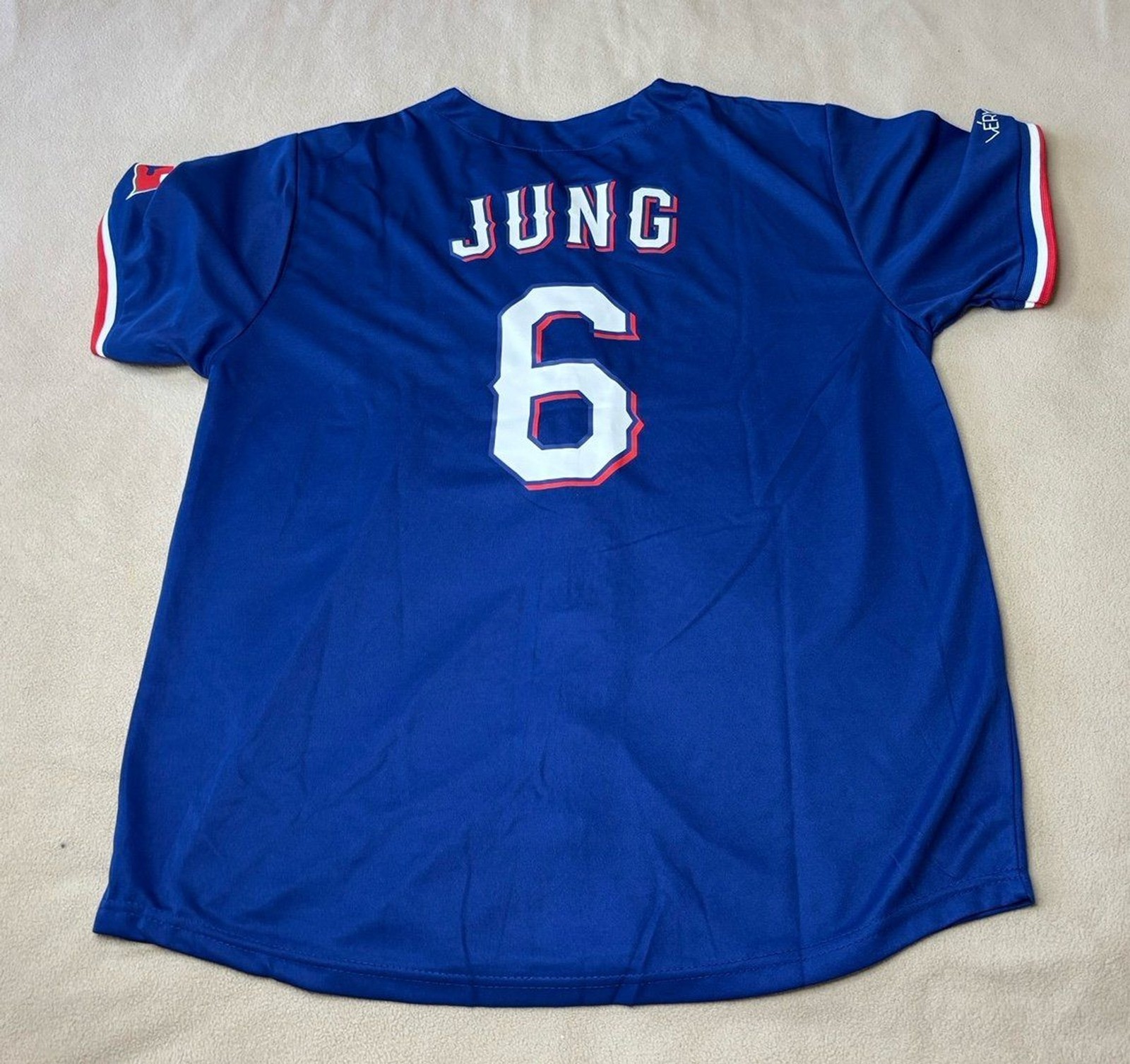 Jersey Texas Rangers #6 Josh Jung 2023 World Series XL Jersey 11-0 Giveaway