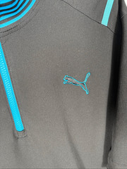 Puma Men’s Medium Storm Cell 1/4 Zip Soft Shell Shirt Jacket Short Sleeve
