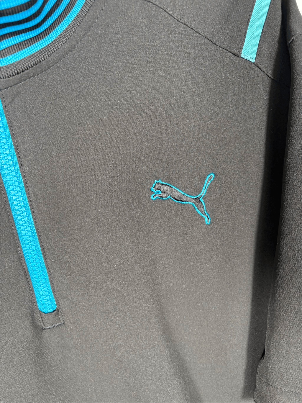 Puma Men's Medium Storm Cell 1/4 Zip Soft Shell Shirt Jacket Short Sleeve gallery