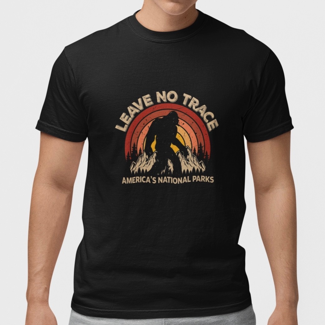 Leave No Trace T Shirt National Parks Hiking Camping Outdoor Nature Tee Gift
