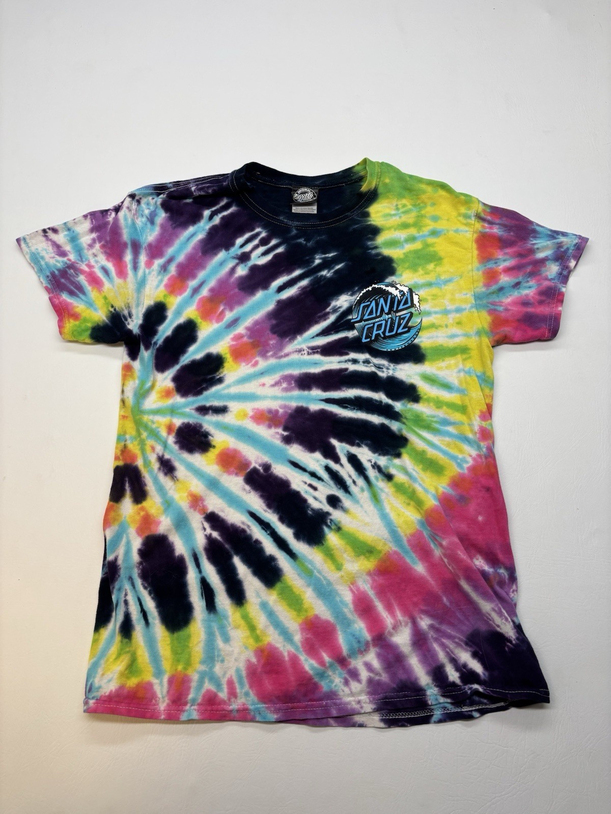 Santa Cruz multicoloured tie-dye t-shirt Men’s Size M gallery