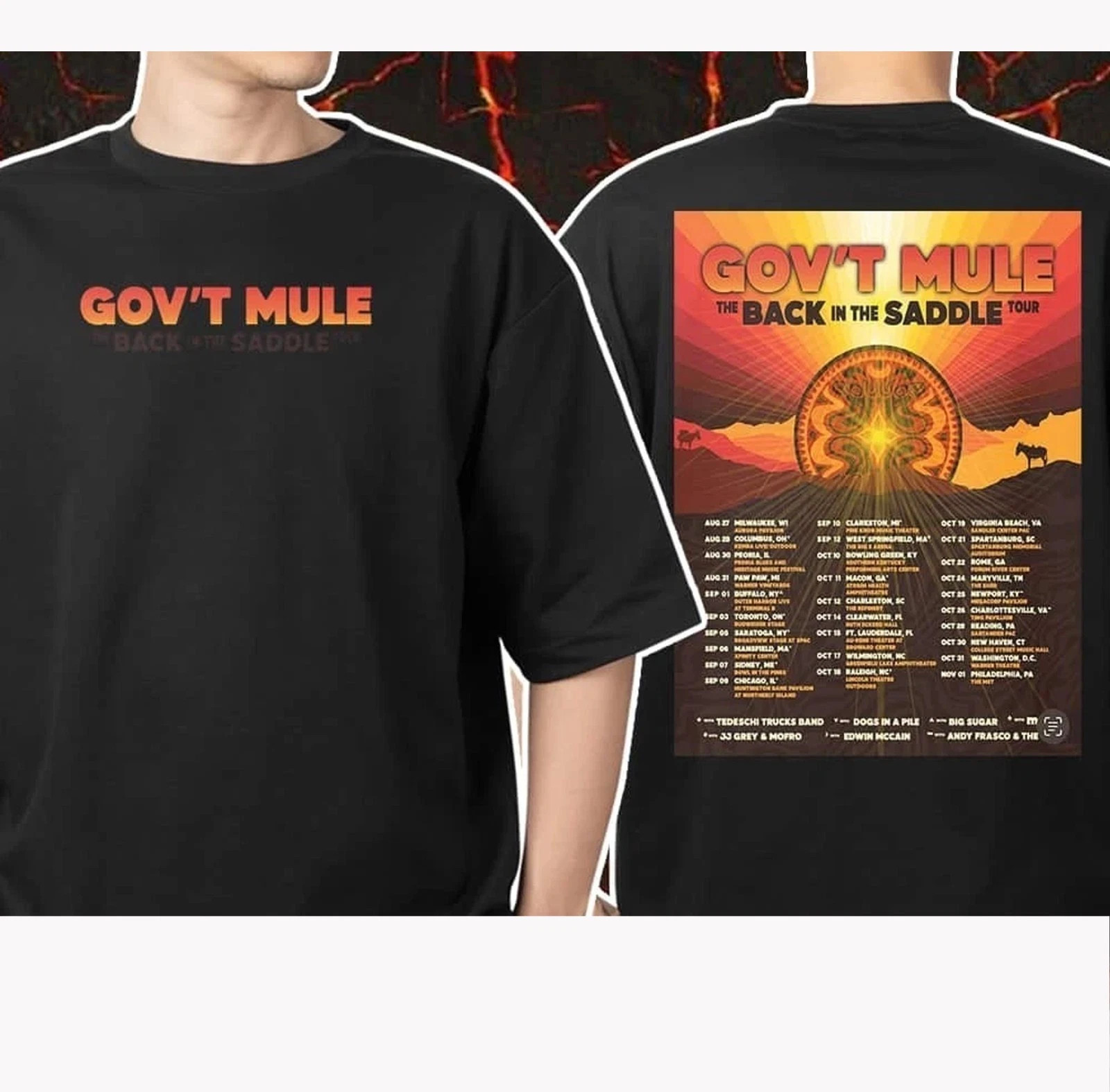 Govt Mule Back In The Saddle Tour 2025 T shirt gallery