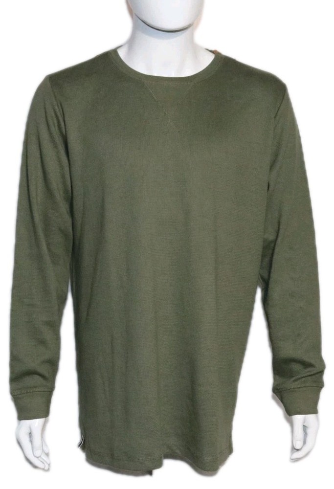 Weatherproof Vintage Men’s Thermal Long Sleeve Waffle-Knit Shirt Kalamata Sz XL