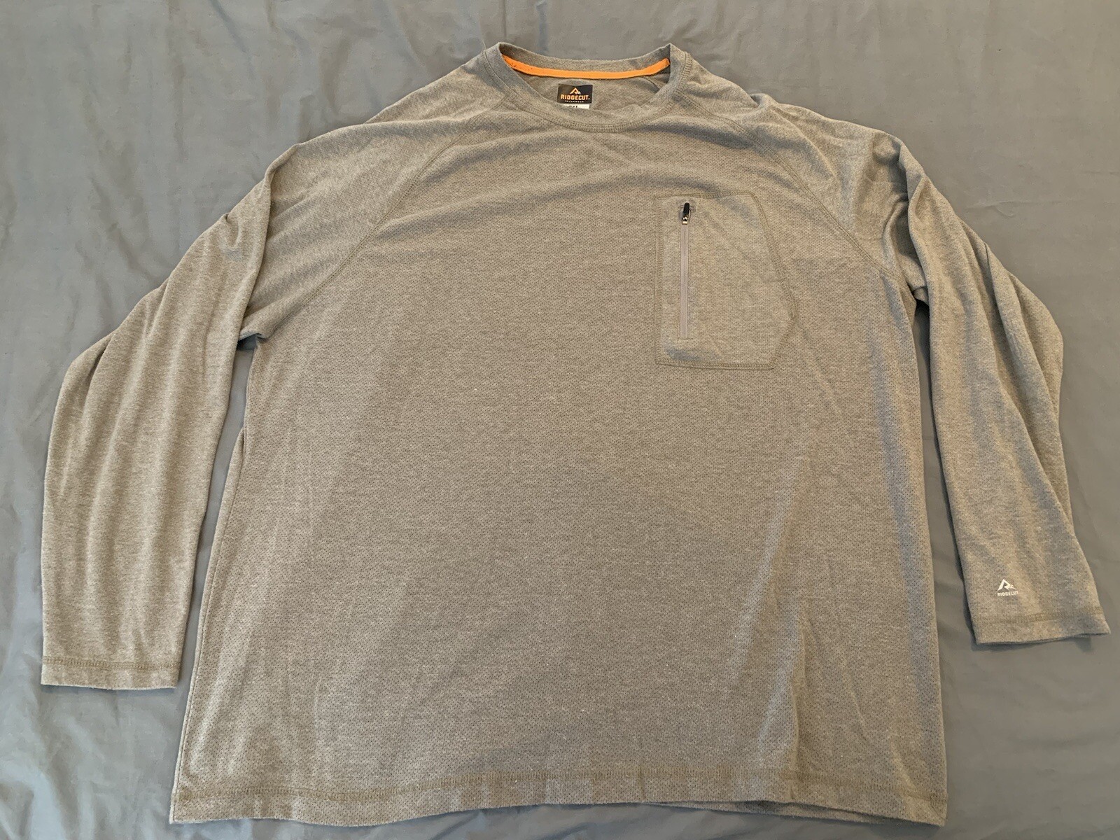 RIDGECUT TOUGHWEAR 2X-LARGE MEN'S LONG SLEEVE THERMAL GRAY POCKET gallery