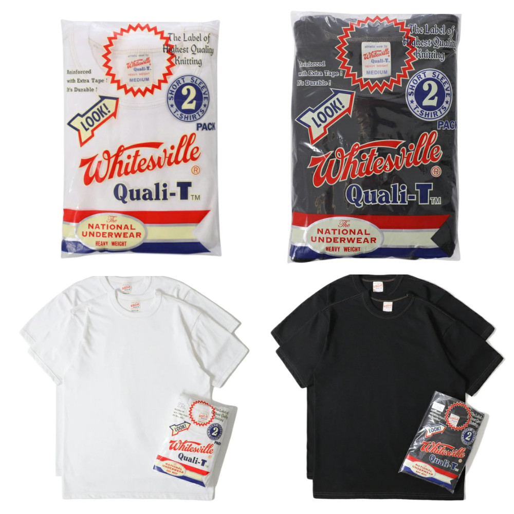 Whitesville 2 Pack T Shirt WV73544 Made in Japan Toyo Enterprise New Black White gallery