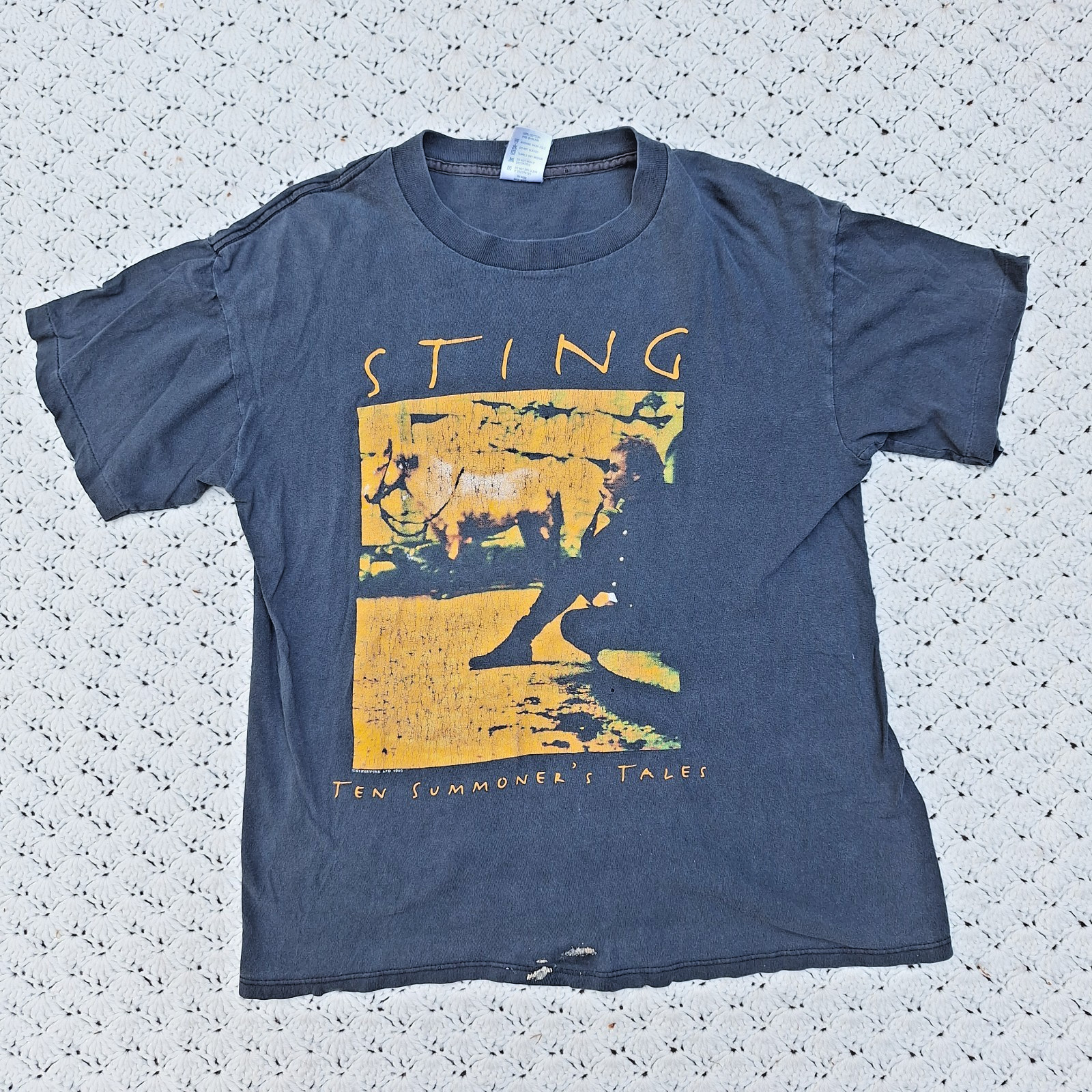 Vtg Sting Ten Summoner's Tales Tour Band Concert T Shirt The Police 1993 - Large gallery