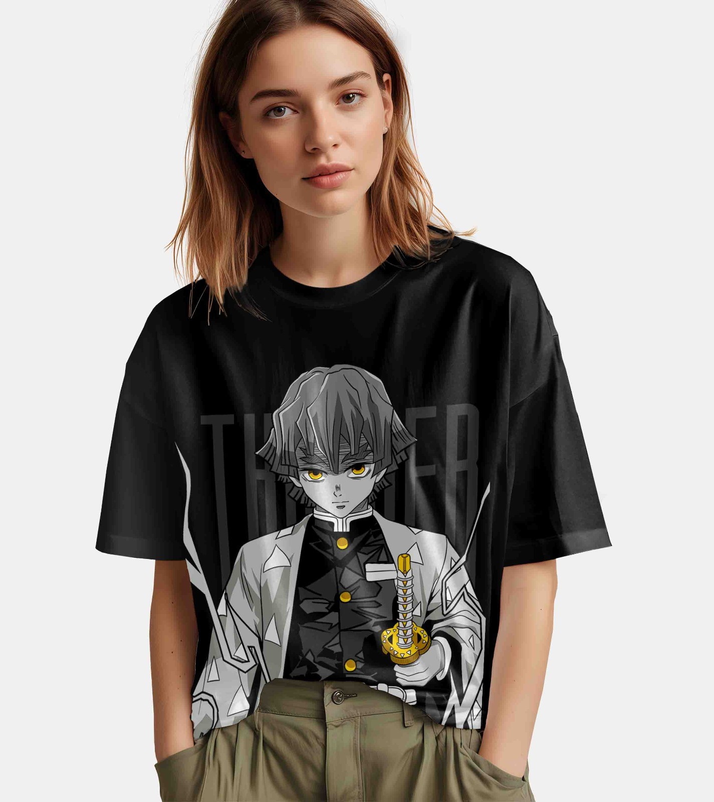 Demon Slayer Shirt Zenitsu Tshirt Tanjiro T-Shirt Muzan Doma Tee Inosuke Nezuko gallery