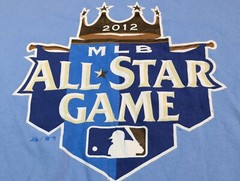 MLB Major League Baseball ALL STAR GAME 2012 Official Logo T-Shirt Size Medium