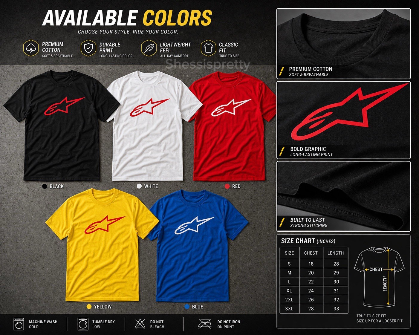 Alpinestars T-Shirt Skate Style 🛹🔥 Streetwear Racing Tee – Perfect for Skaters gallery