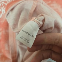 CHUBBIES The Utah Weekends Only T-Shirt Mens XL Pink Tie Dye Pocket Logo