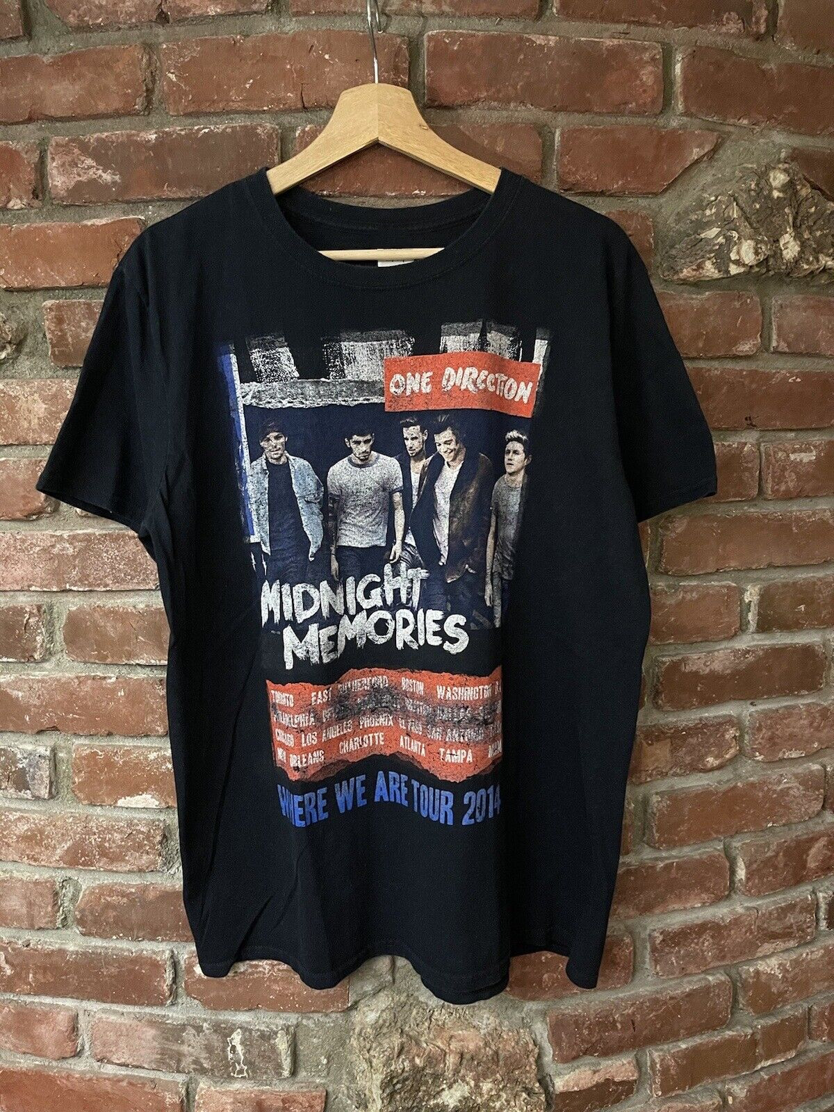 One Direction Midnight Memories Where We Are Tour  T Shirt Full Size S-5XL