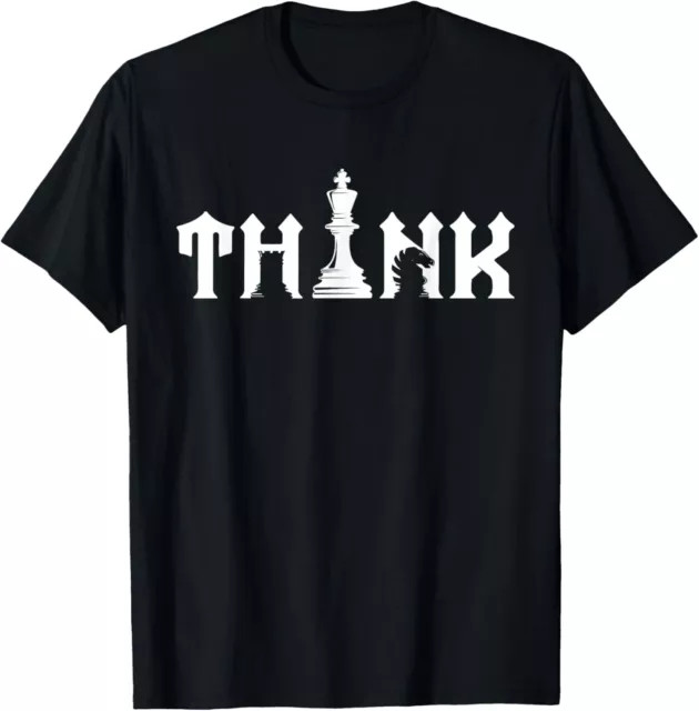 Think Retro Vintage Chess Pieces Player Gift Chess Lover Gift Tees S-3XL