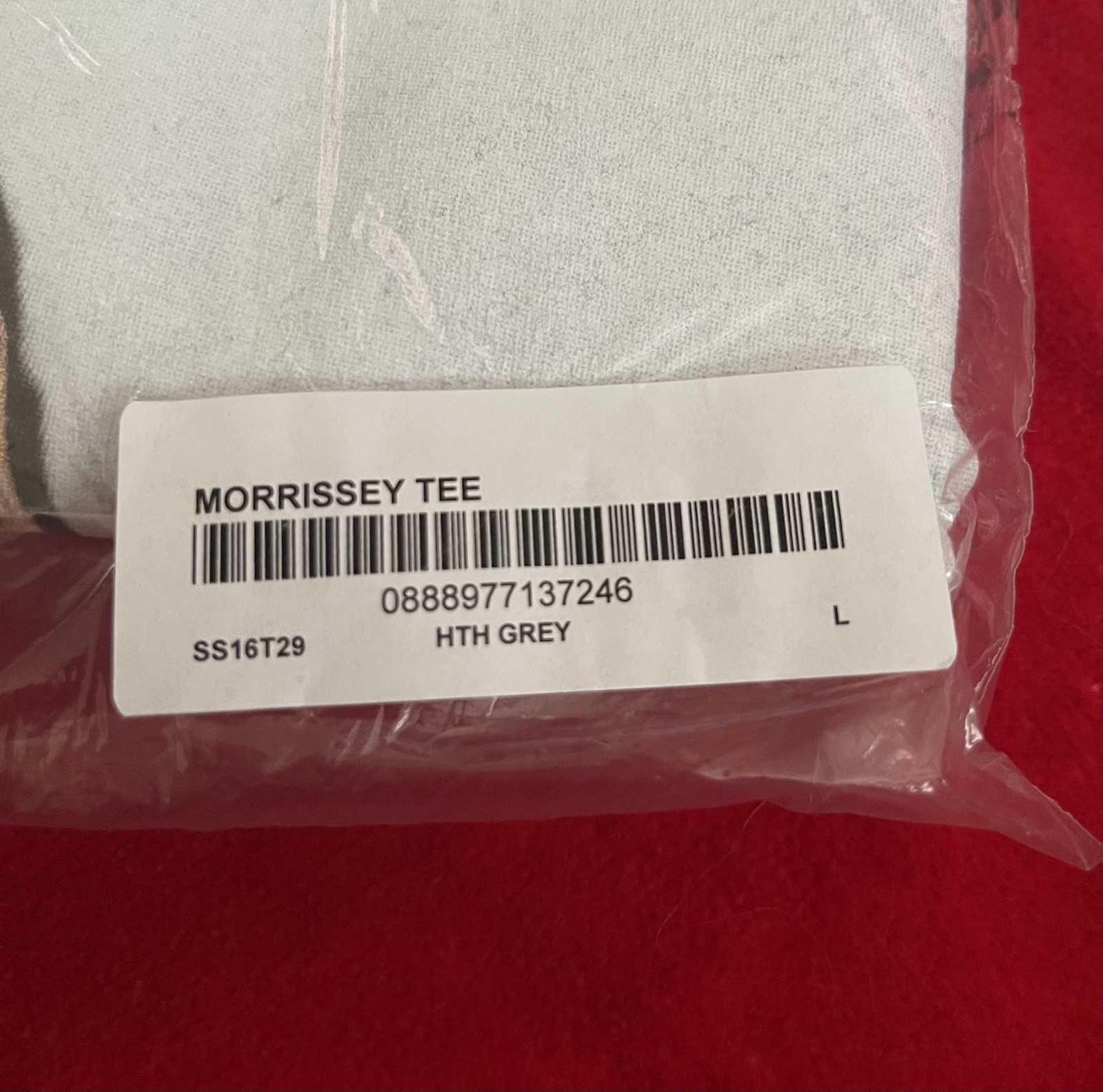 Supreme Morrissey Photo Tee SS16 Box Logo T-Shirt Grey Men’s Size Large NEW gallery
