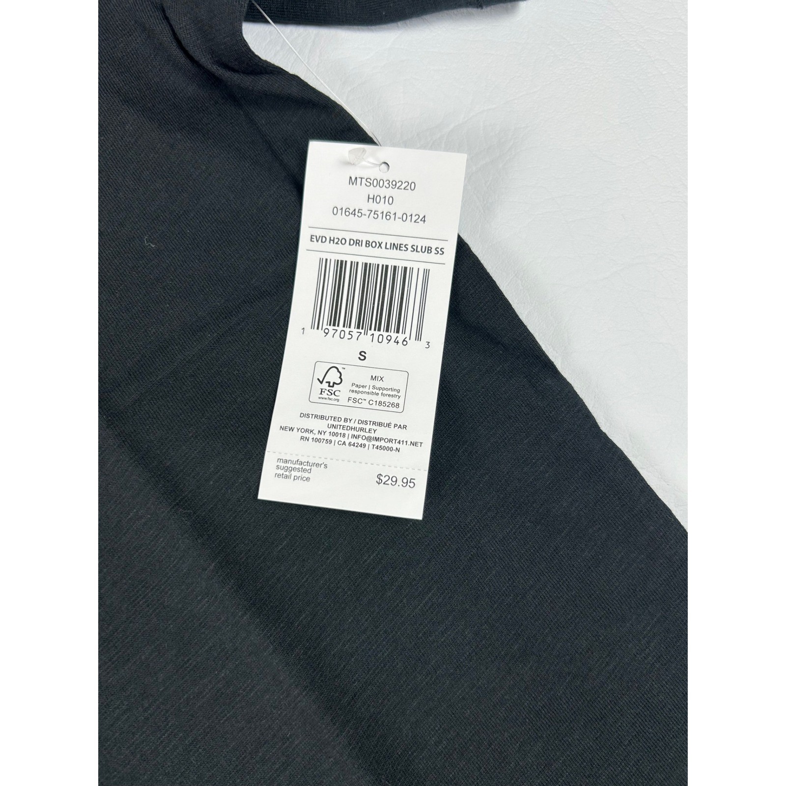 NWT Hurley Mens Everyday Tee Small Black Short Sleeve Cotton Casual Streetwear gallery