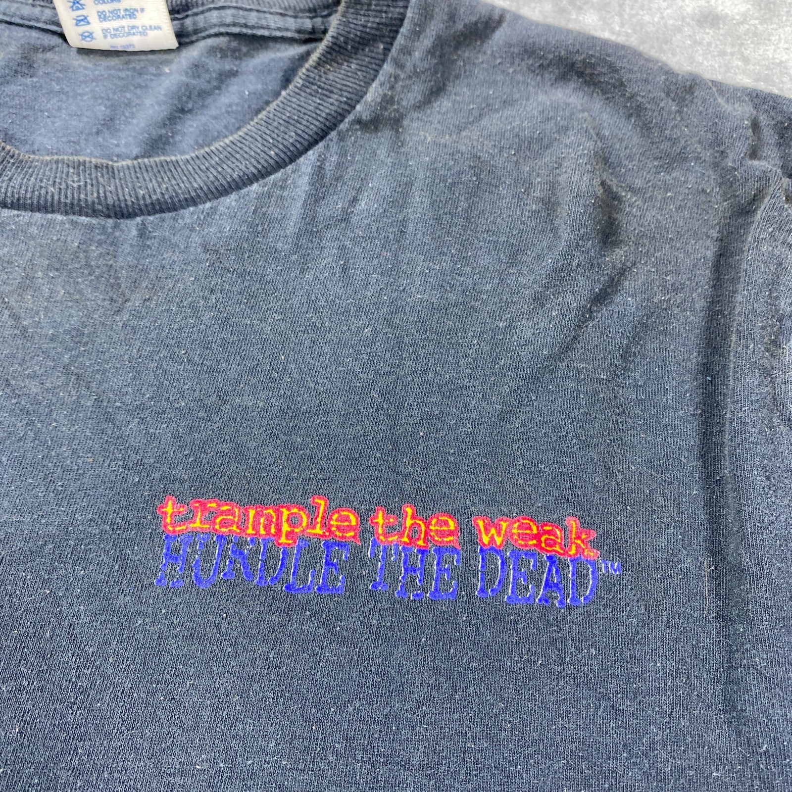 Vintage Delta 1997 Hurdle Dead Trample Weak Shirt Large Football Retro Y2K USA gallery
