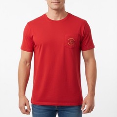Southern Tide Red Flagler College Graphic T Shirt Mens XL Cotton Pocket Tee