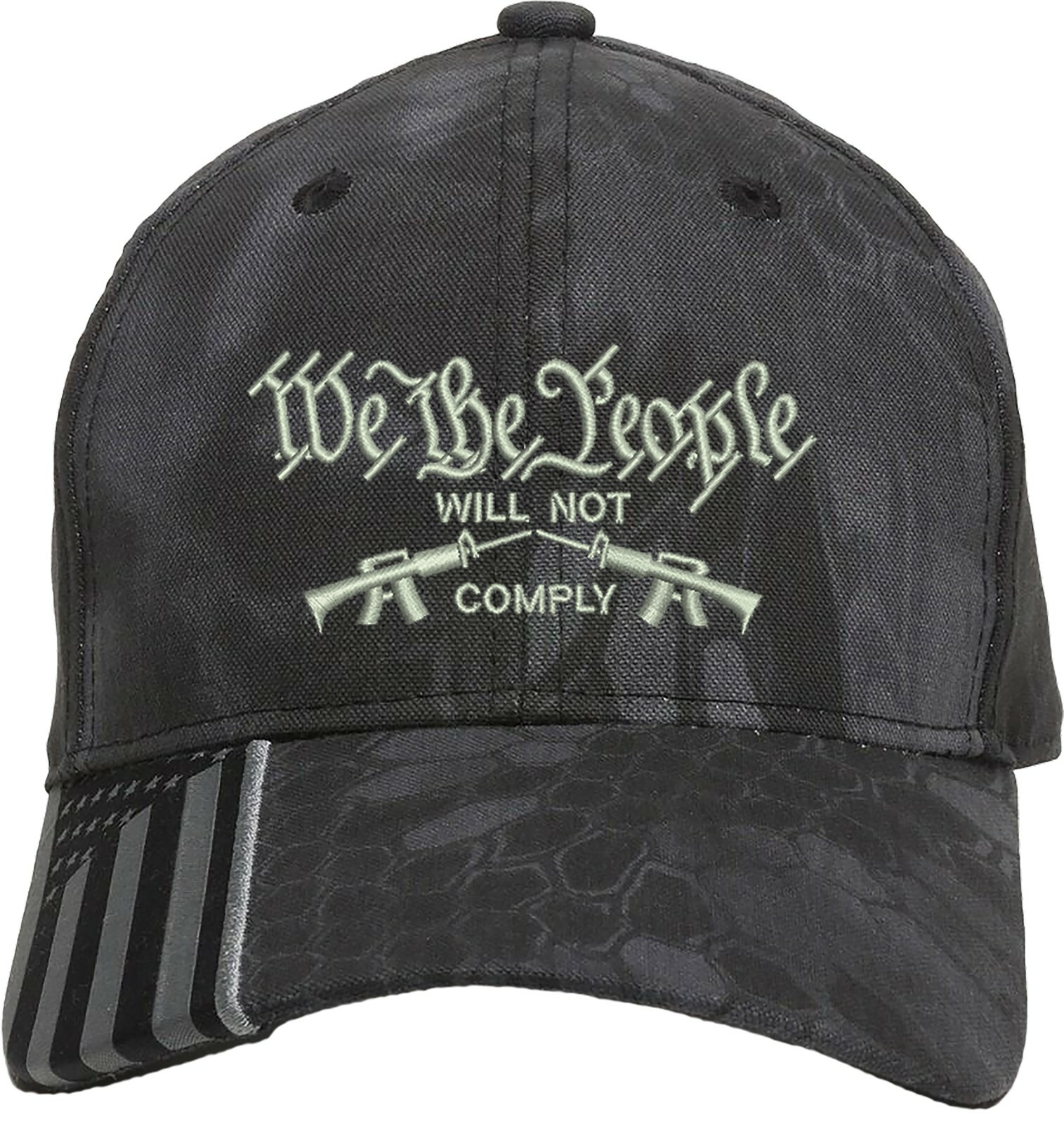 We the people will not comply BillFlag Embroidered 1Size Fits All structured Hat