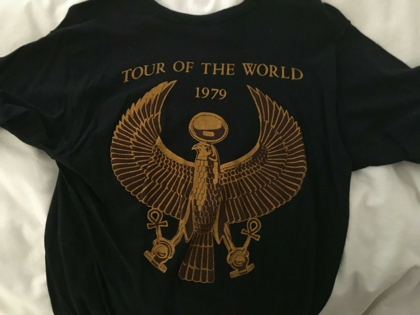 2 Sides 1979 Earth Wind and Fire Concert T-Shirt Black Full size HL607 gallery