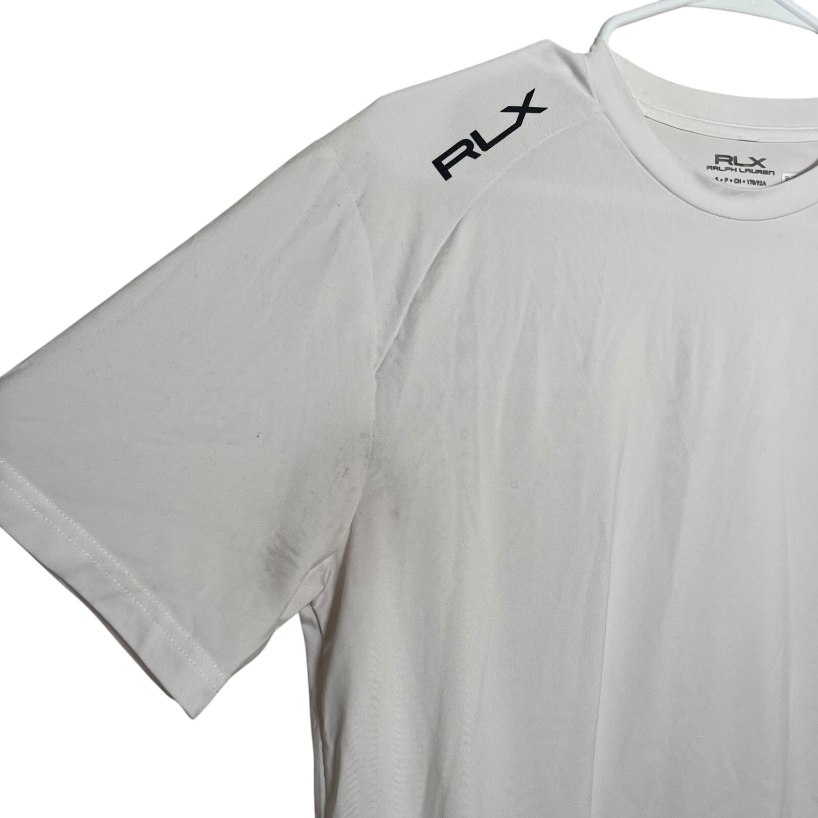 RLX Ralph Lauren Shirt Men's Small White Athletic Performance Solid Active Top gallery