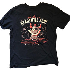 Hot Topic Baphomet Shirt L You Have A Beautiful Soul Creepy Cute Goth Graphic