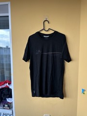 Men’s ICEBREAKER Merino Wool Nylon Printed T-Shirt Size M Black