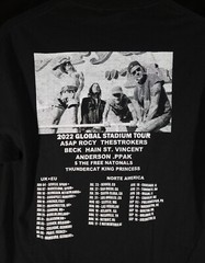 Red Hot Chilli Peppers 2022 Global Stadium Tour T-Shirt Tee Black New Size M