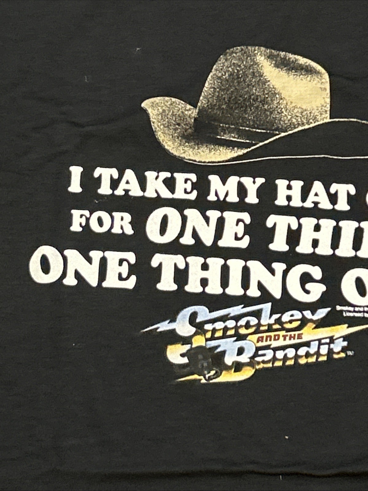 Smokey And The Bandit - Black T-Shirt - Take Off My Hat XXL Fruit Of The Loom gallery