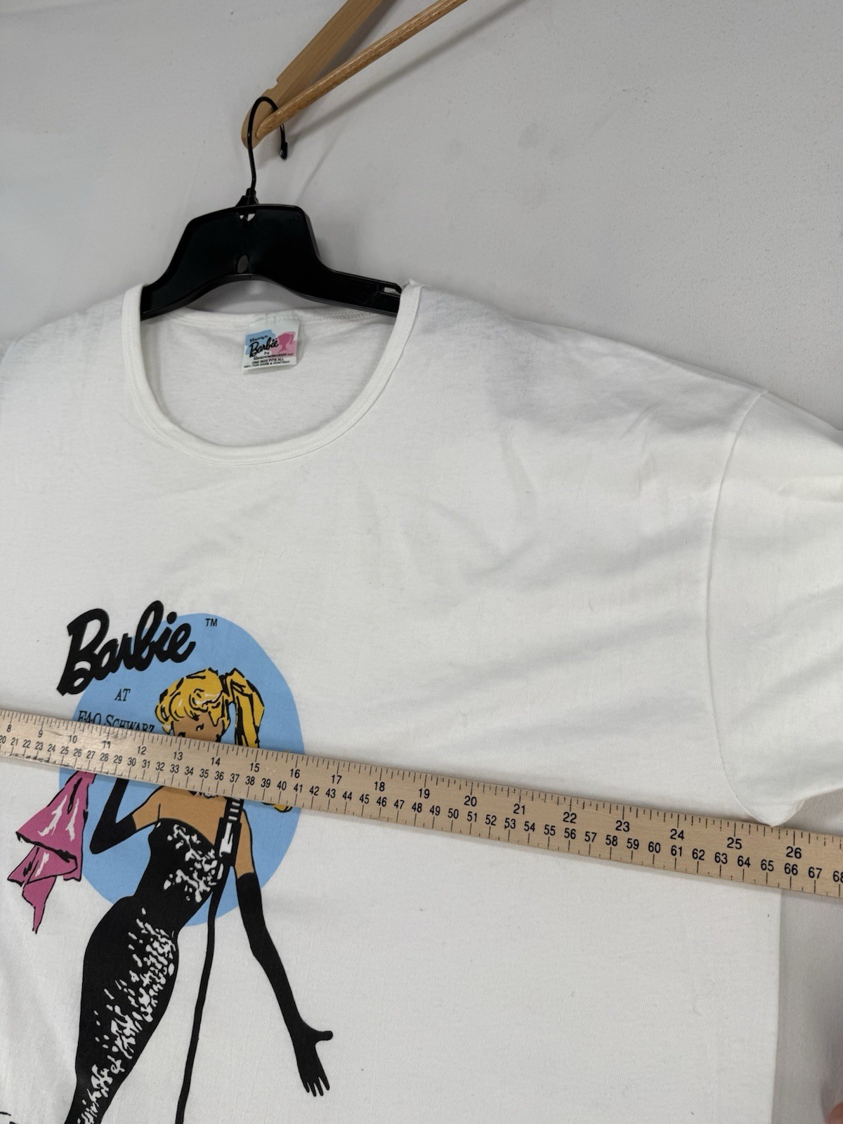 Vintage 1995 Barbie T-Shirt One Size Fits All Mattel Single Stitch White (read) gallery