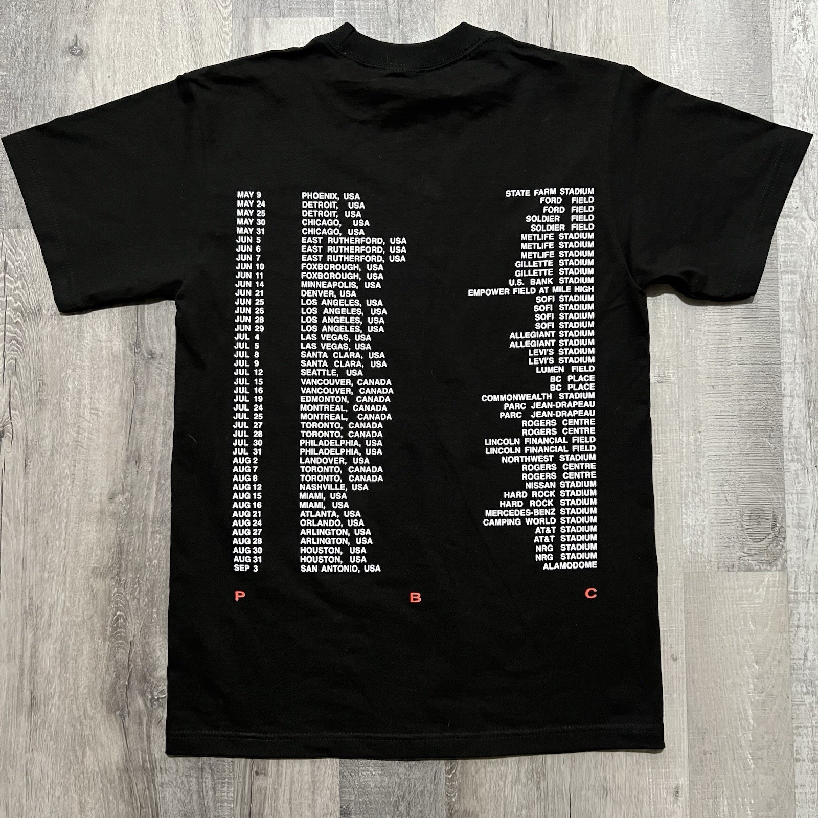 Playboi Carti Opium Shirt Mens M Black 2025 Stadium Tour Graphic Tee Back Print gallery