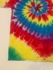 Grateful Dead Bertha Skull Roses Rainbow Tie Dye T Shirt Small Ripple Junction