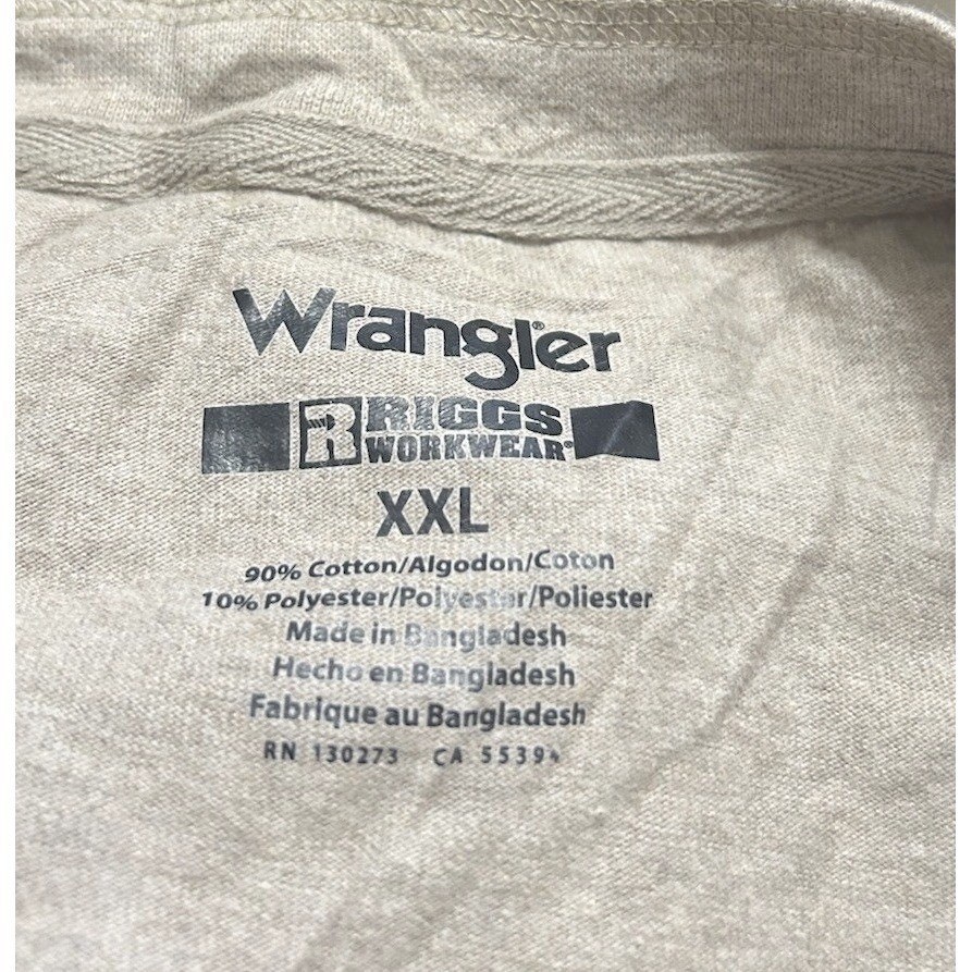 Wrangler Long Sleeve Pocket T-Shirt Men's Size 2X Riggs Workwear EUC gallery