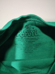2000s Y2K 2010 Popeye Spinach Cartoon All Over Print Licensed T-Shirt M