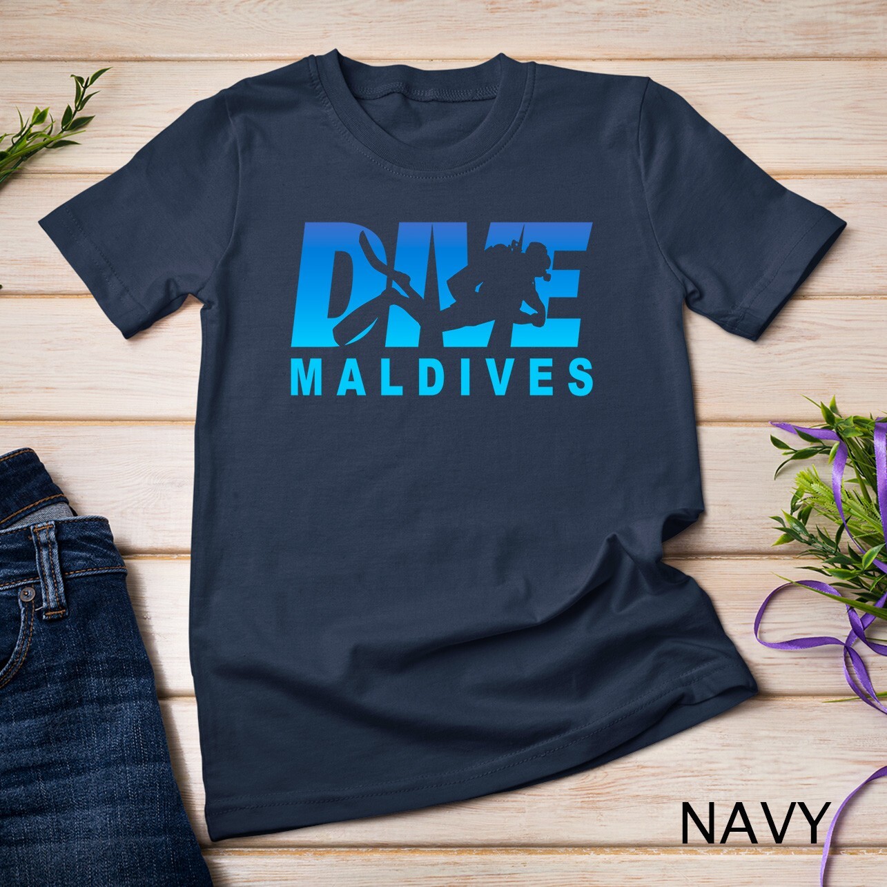 Dive Maldives, Scuba Diving in the Maldives Unisex T-shirt gallery