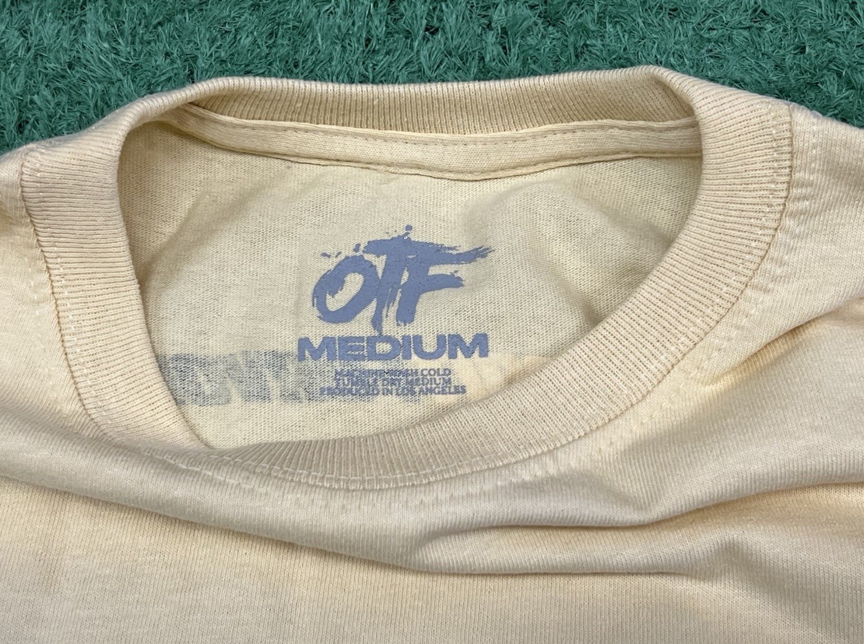 Still Trapping Lil Durk Merchandise OTF Tag Men Size Medium Yellow Rapper Music gallery
