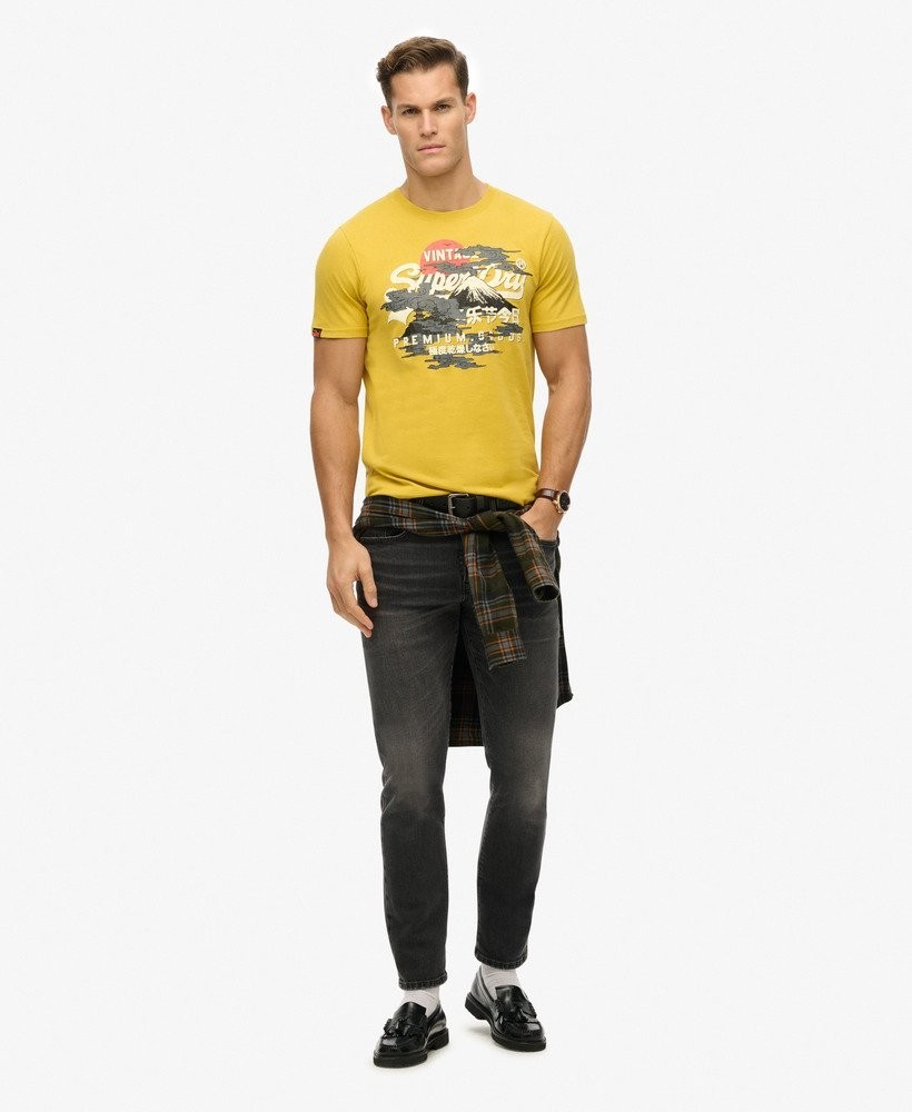 Superdry Mens Vintage Logo Tokyo T-Shirt Size Small Yellow gallery