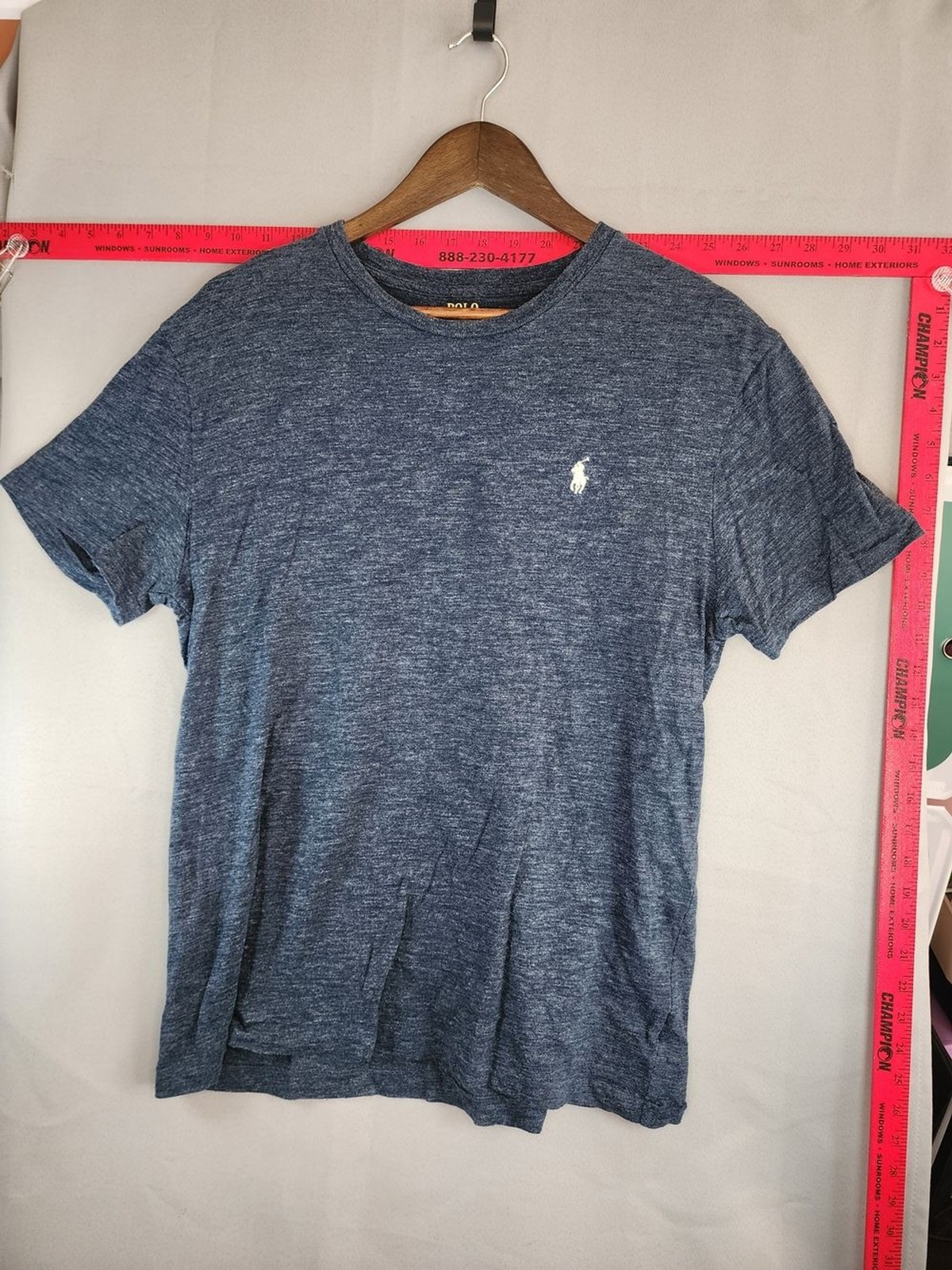 Polo by Ralph Lauren Heathered Navy Short Sleeve Crew Tee gallery