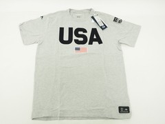 New! Kappa Supporter Men’s US Ski Short Sleeve Heavyweight Tee Shirt XL Gray