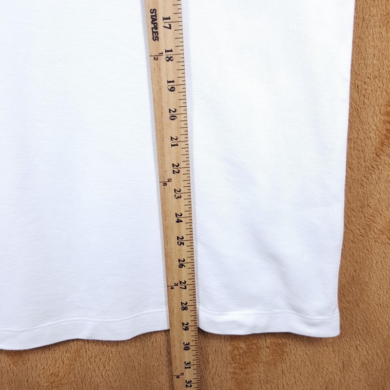 VINCE Shirt Mens XL White Pullover Short Sleeve Pique T-Shirt 100% Cotton $110 gallery