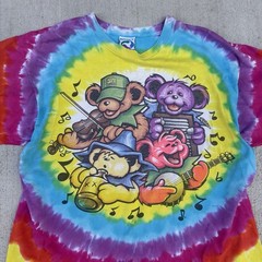 Liquid Blue Grateful Dead Big River Jamboree Tie-Dye T Shirt Size L