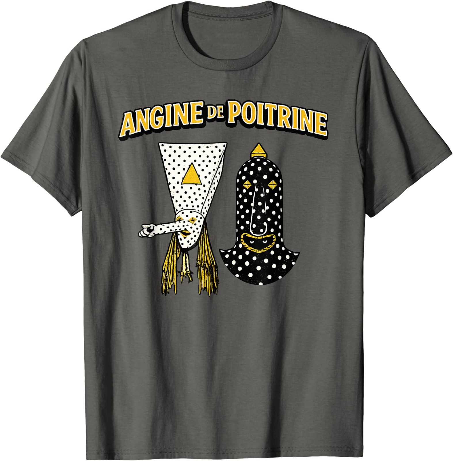 Angine De Poitrine Band Tee Vintage Music Fans Masked T-Shirt gallery