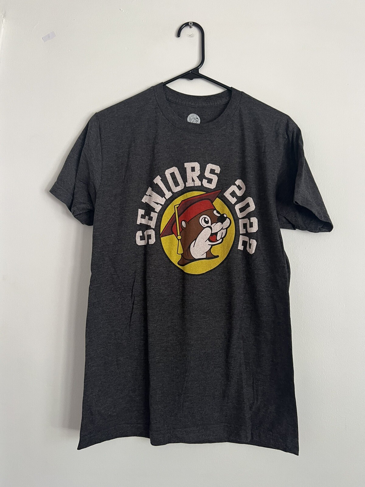 Buc-ee's 2022 Seniors T-Shirt Most Likely To Eat Weight in Beaver Nuggets Size M gallery