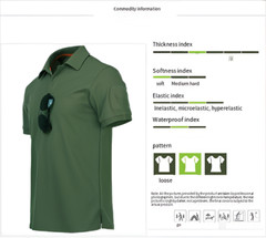 Tactical Quick Dry Mens Polo T-Shirt Combat Short Sleeve Team Work Casual Shirt
