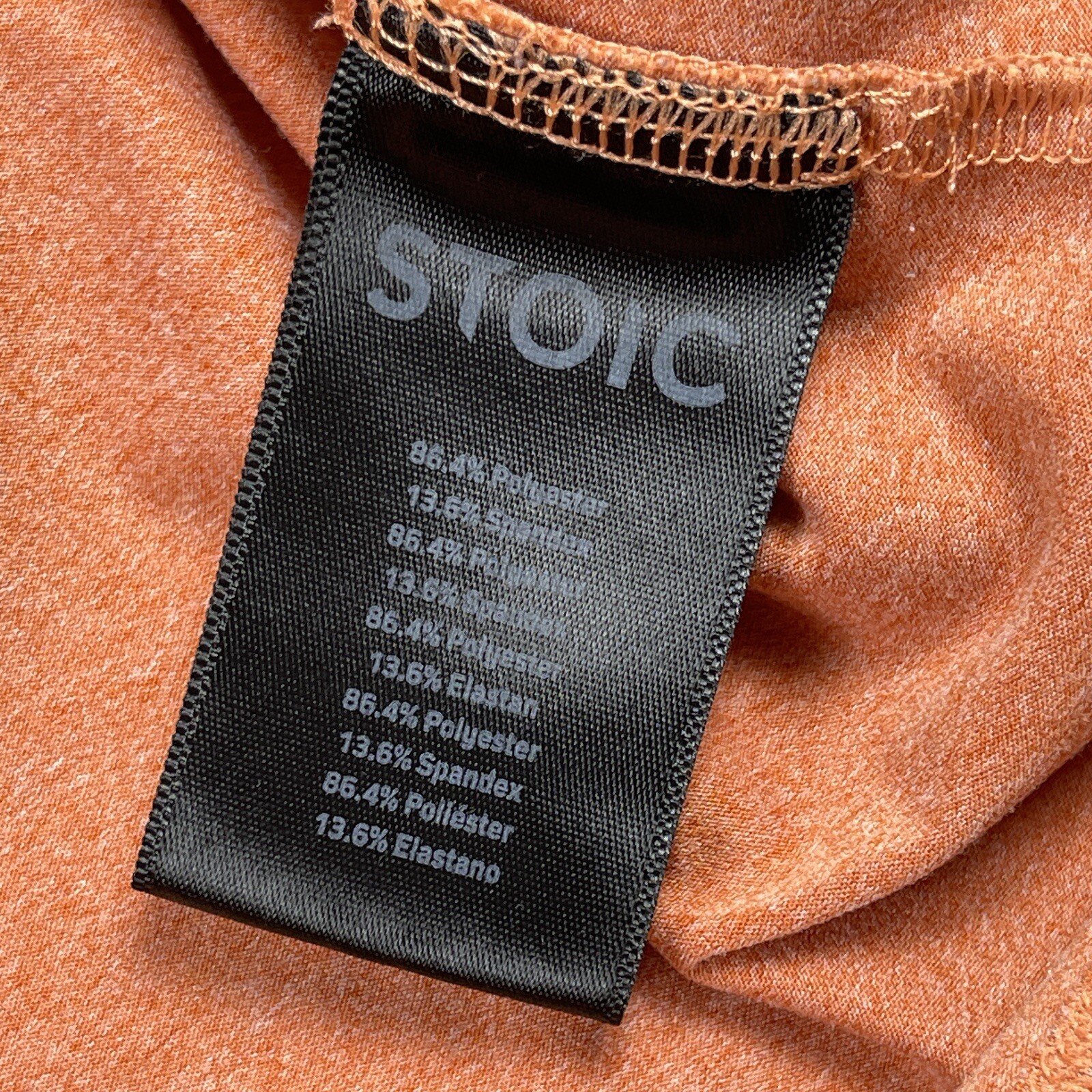 Stoic Shirt Mens XL Orange Tee Pullover Gym Yoga Run Jog Casual Everyday Workout gallery