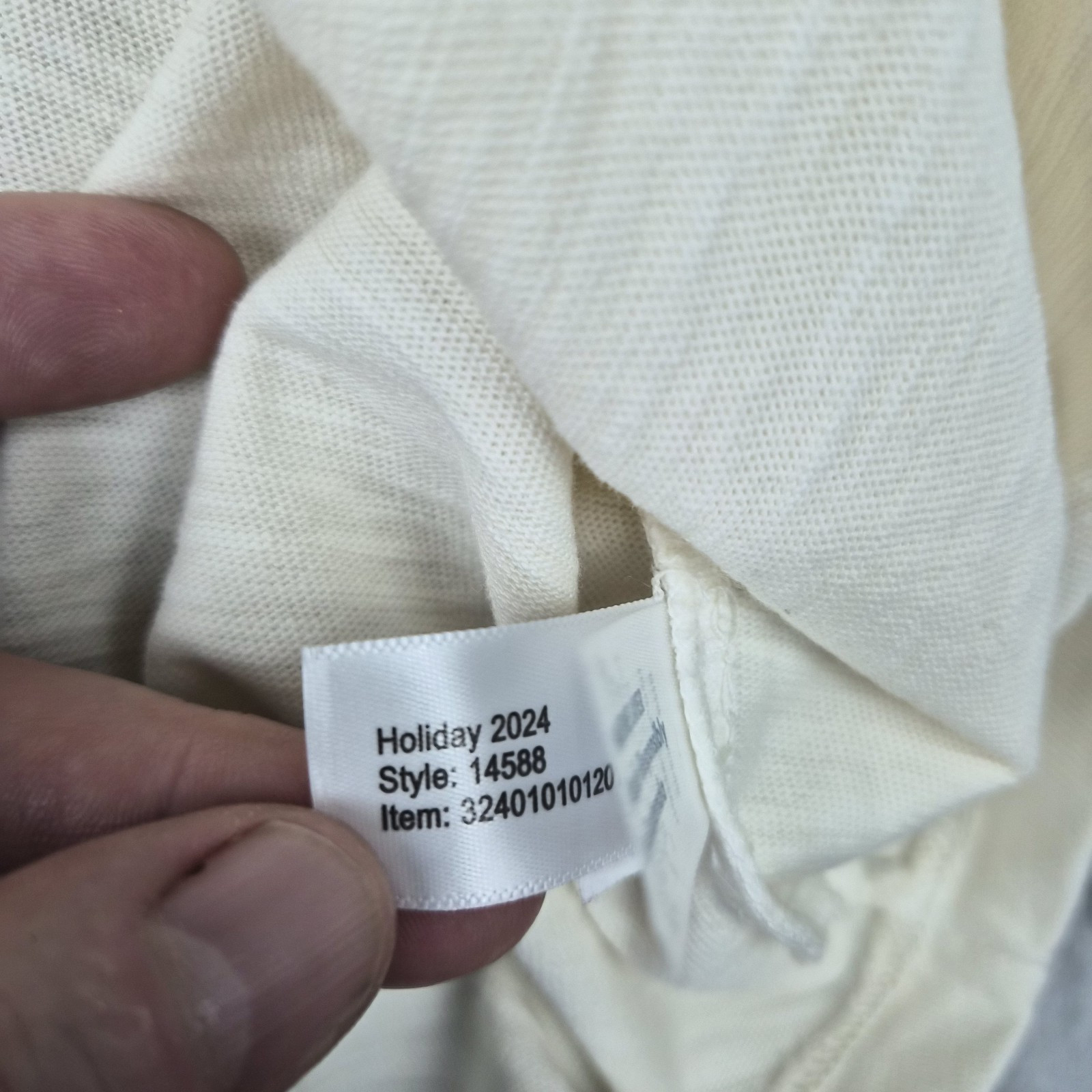 Marine Layer Tee Mens XXL Vintage Heavy Slub Pocket Antique Cream Short Sleeve gallery