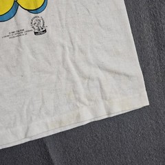 Vtg Stained 1987 3xSun Large White California Raisins “Dancing Aerobics” T-Shirt