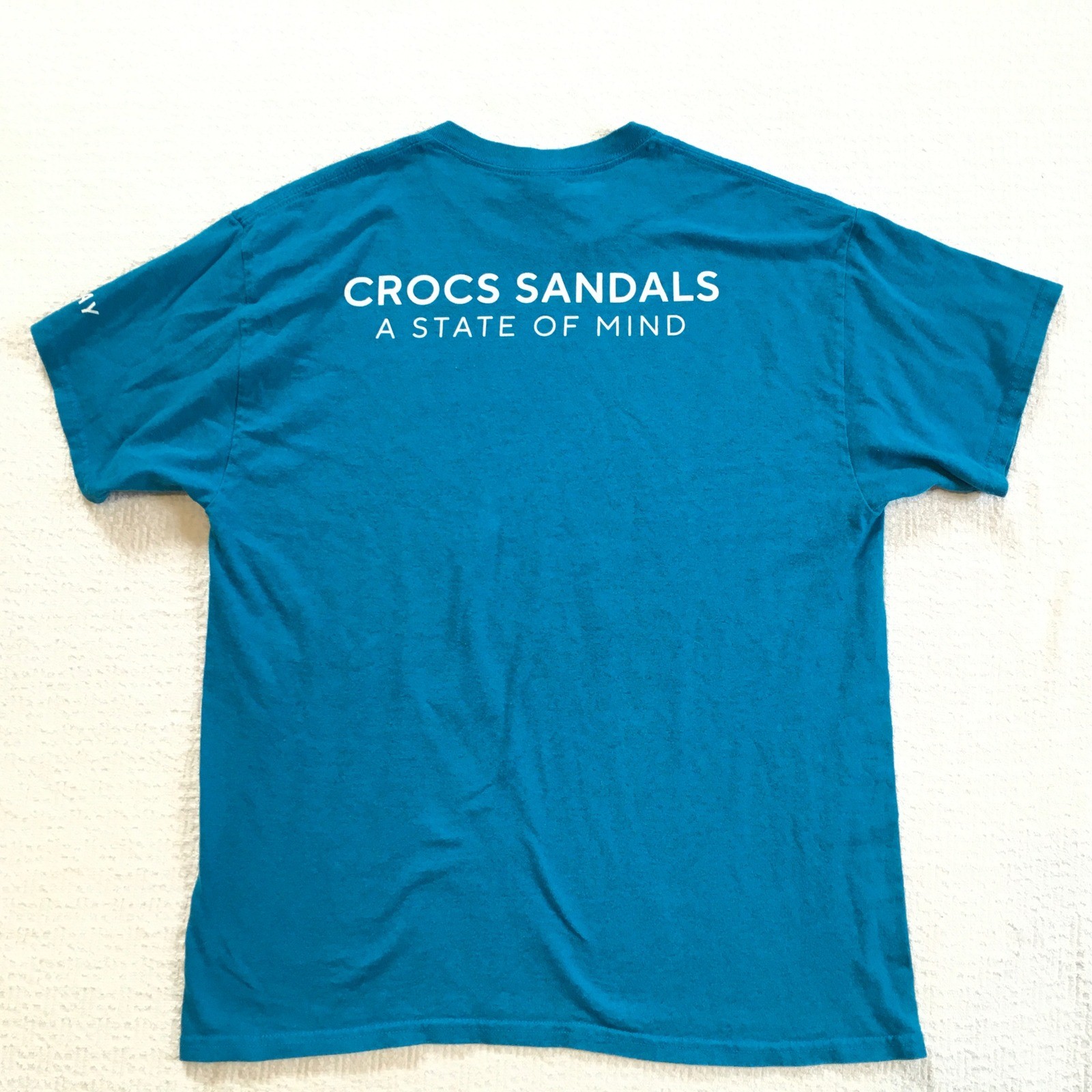 Crocs Turquoise Sandals Feels Like Nothing At All T Shirt Large gallery
