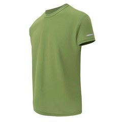 Men’s Solid Color Round Neck Short Sleeve Top 2/4/6 Piece Printed Cuffs Sports