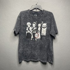 Demon Slayer Tanjiro Nezuko Zenitsu Hashibira Acid Wash Shirt Size L