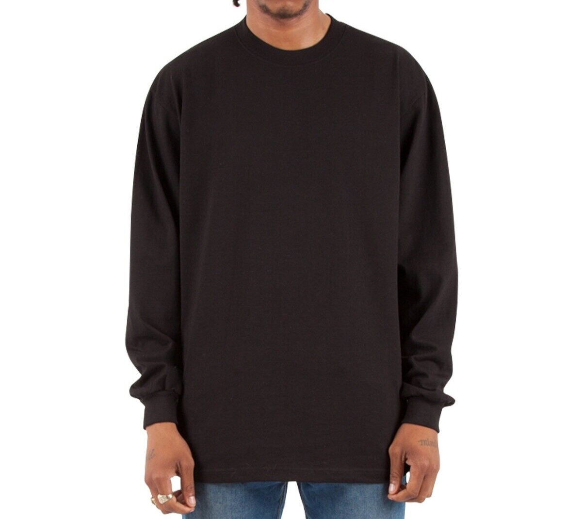 Shaka Wear Max Heavyweight Long-Sleeve T-Shirt Plain Crewneck Tee New S-5XL gallery